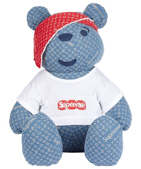 louis vuitton x supreme designer pudsey bear fake buy|louis vuitton supreme box logo.